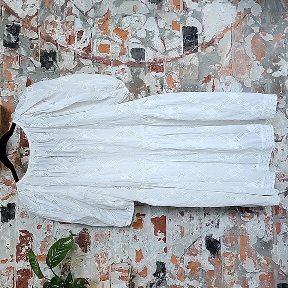 The Great. The Pathway Dress white & Broderie Anglaise Cotton Shorts off-white - Picture 7 of 15